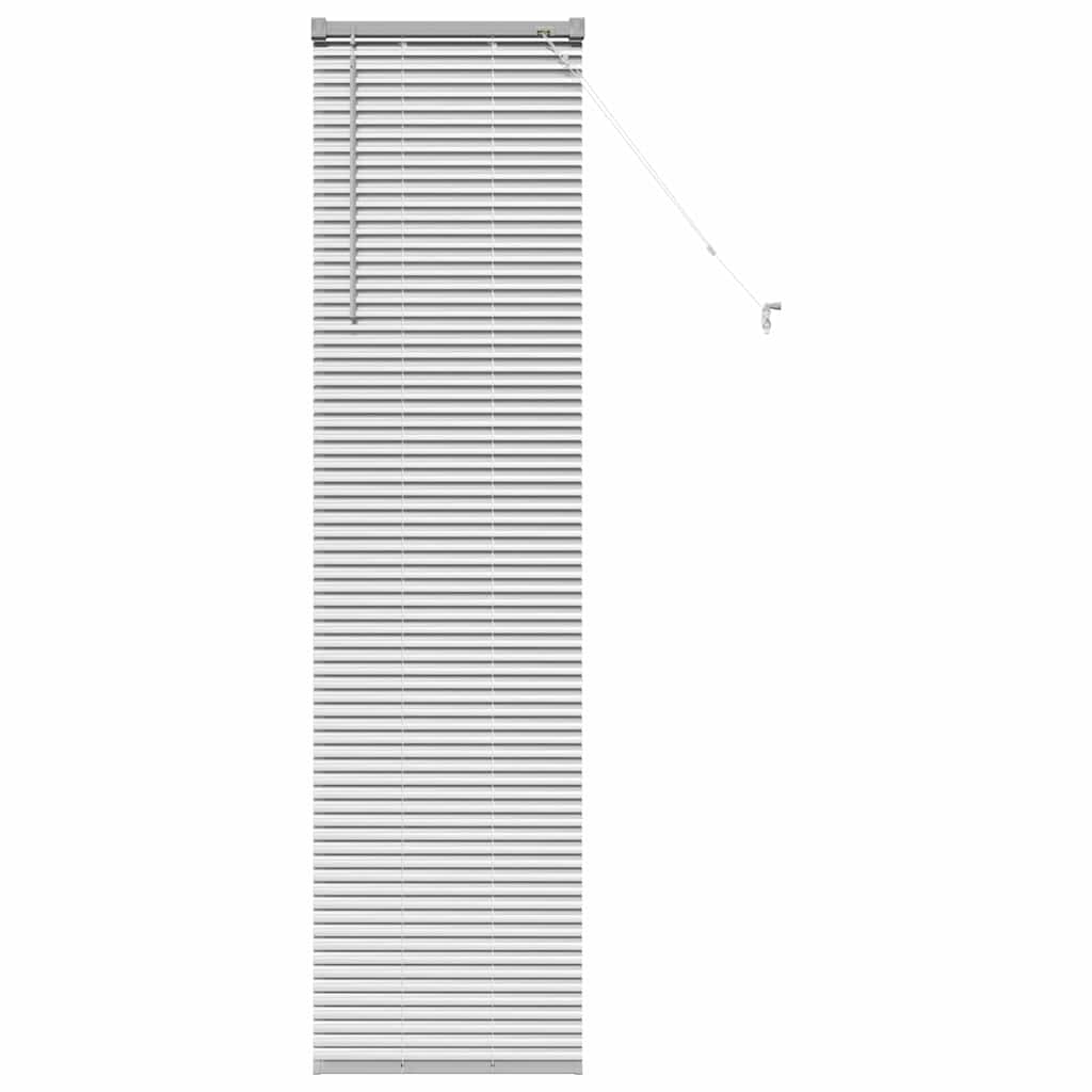 Venetian Blinds Height Adjustable Silver 175 x 45 cm Aluminium