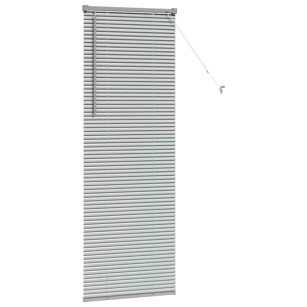 Venetian Blinds Height Adjustable Silver 175 x 65 cm Aluminium