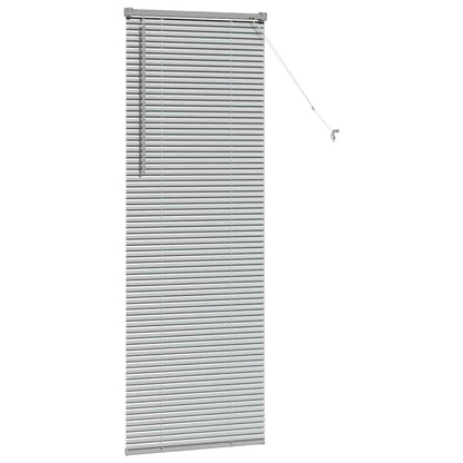 Venetian Blinds Height Adjustable Silver 175 x 65 cm Aluminium