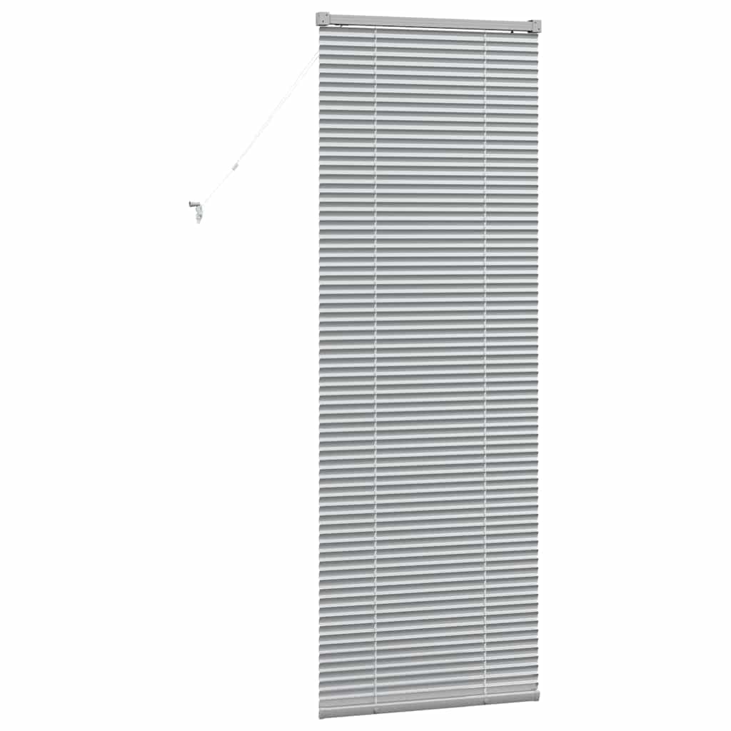 Venetian Blinds Height Adjustable Silver 175 x 65 cm Aluminium