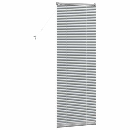 Venetian Blinds Height Adjustable Silver 175 x 65 cm Aluminium