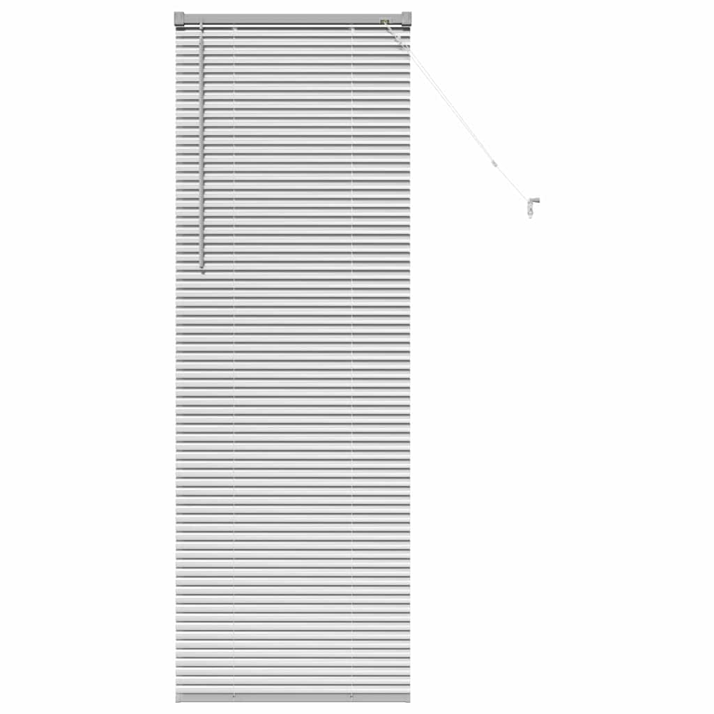Venetian Blinds Height Adjustable Silver 175 x 65 cm Aluminium