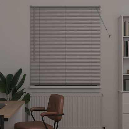 Venetian Blinds Height Adjustable Silver 175 x 115 cm Aluminium