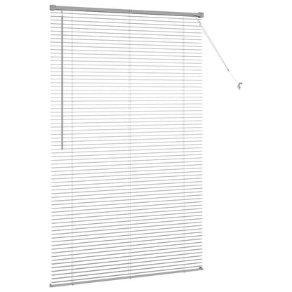 Venetian Blinds Height Adjustable Silver 175 x 115 cm Aluminium