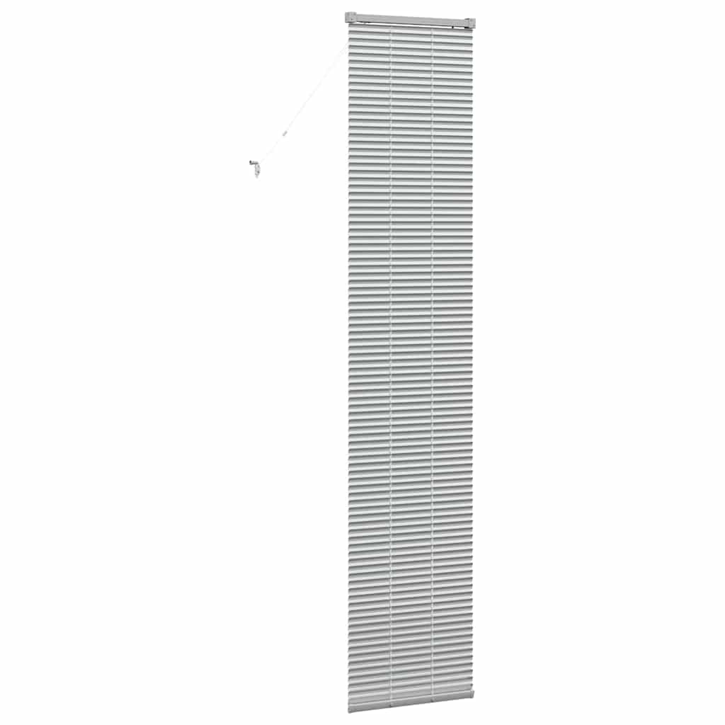 Venetian Blinds Height Adjustable Silver 220 x 40 cm Aluminium