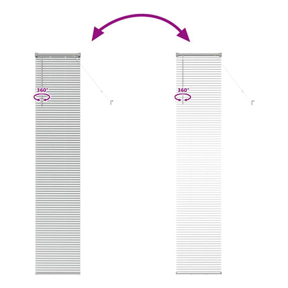 Venetian Blinds Height Adjustable Silver 220 x 50 cm Aluminium