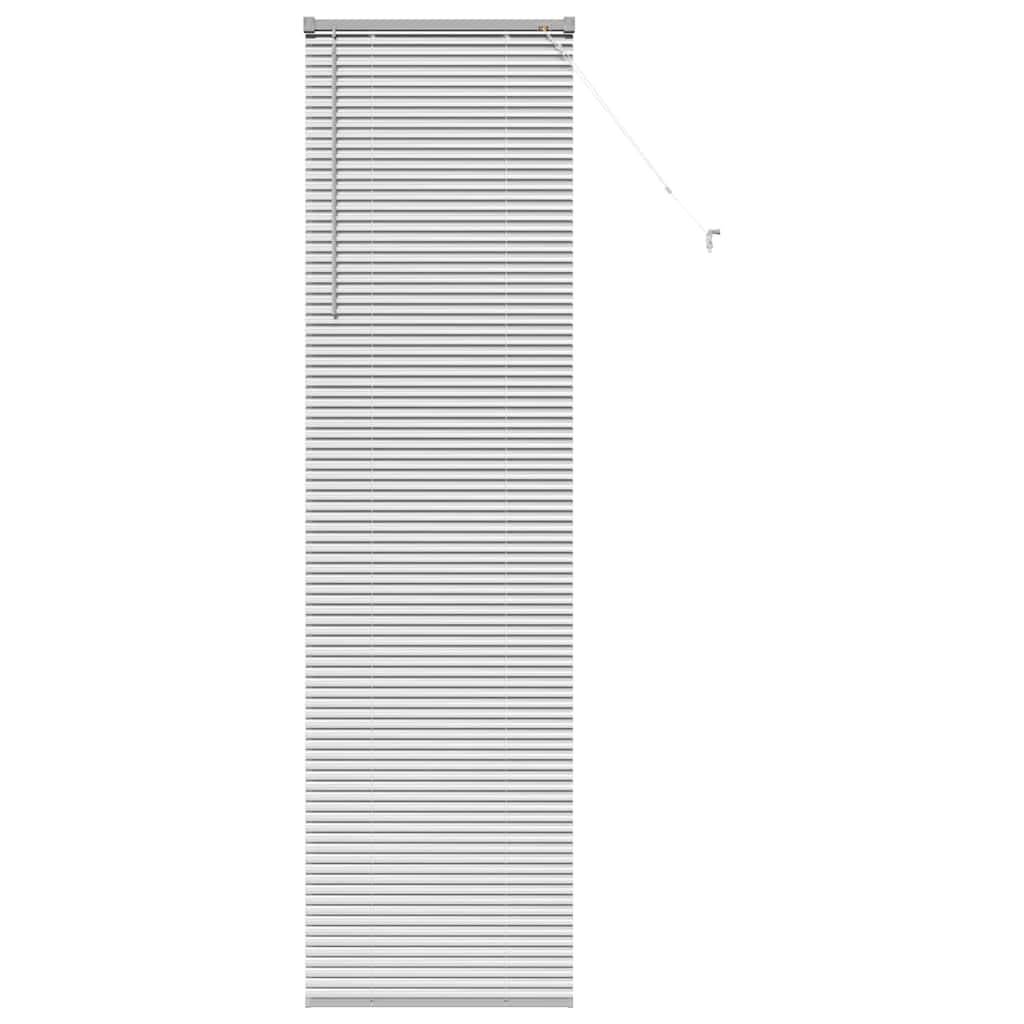 Venetian Blinds Height Adjustable Silver 220 x 65 cm Aluminium