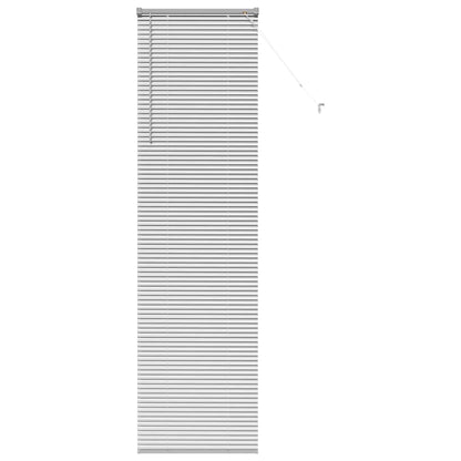 Venetian Blinds Height Adjustable Silver 220 x 65 cm Aluminium