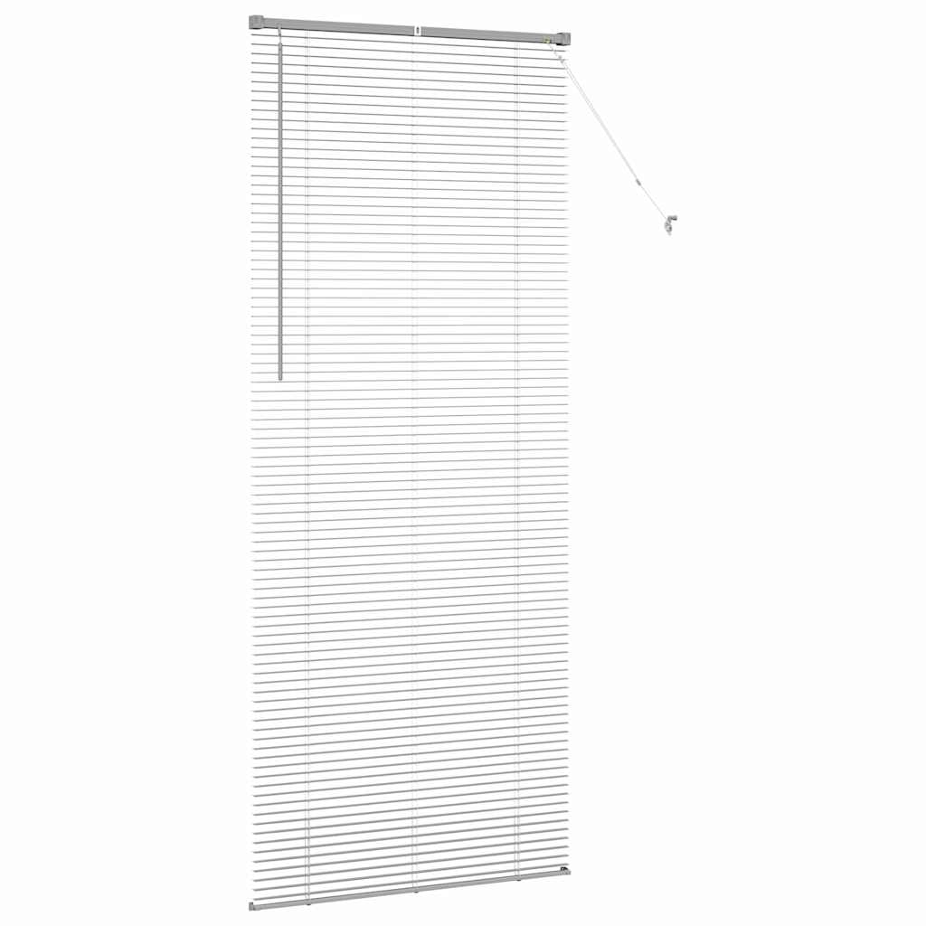 Venetian Blinds Height Adjustable Silver 220 x 85 cm Aluminium