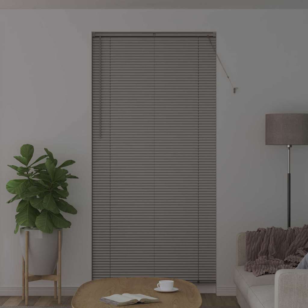 Venetian Blinds Height Adjustable Silver 220 x 100 cm Aluminium