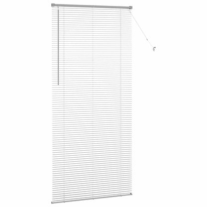 Venetian Blinds Height Adjustable Silver 220 x 100 cm Aluminium