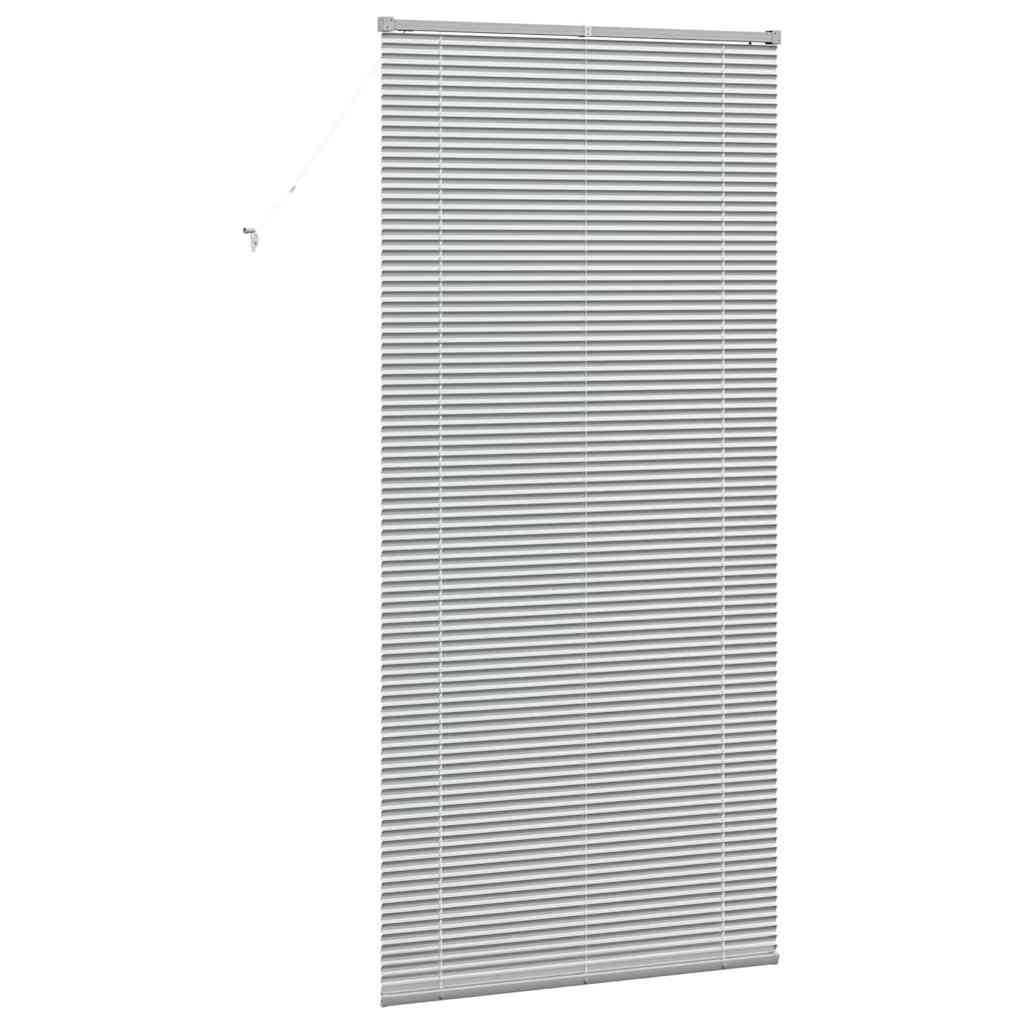 Venetian Blinds Height Adjustable Silver 220 x 100 cm Aluminium