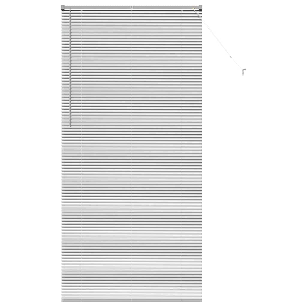 Venetian Blinds Height Adjustable Silver 220 x 100 cm Aluminium