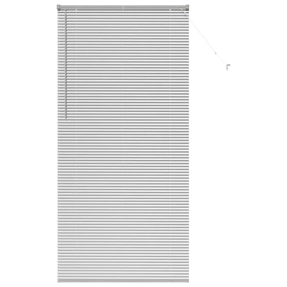 Venetian Blinds Height Adjustable Silver 220 x 100 cm Aluminium