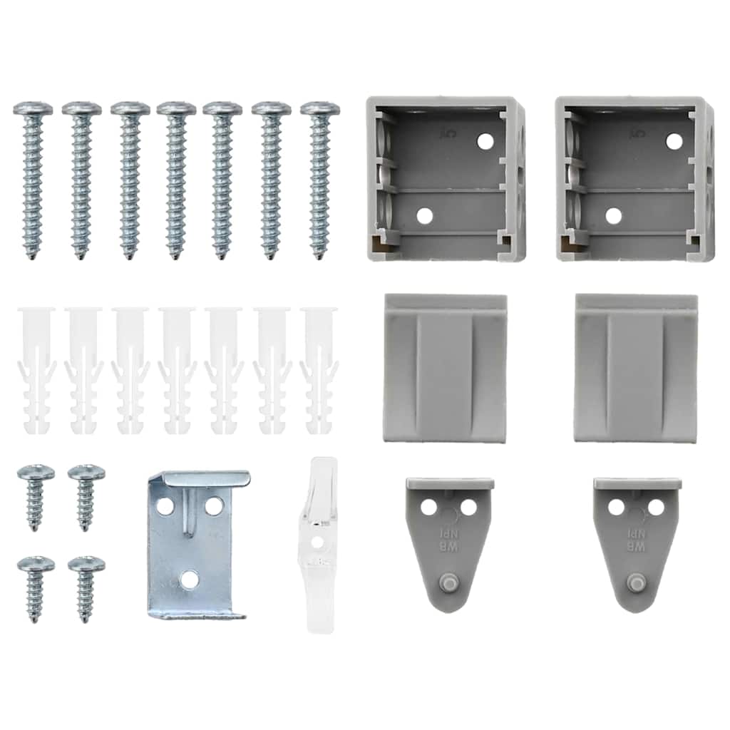 Venetian Blinds Height Adjustable Silver 220 x 110 cm Aluminium