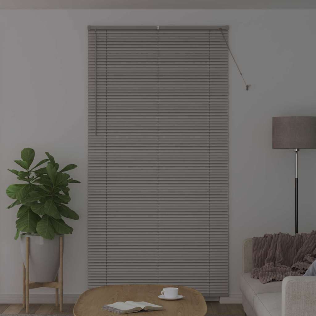 Venetian Blinds Height Adjustable Silver 220 x 110 cm Aluminium