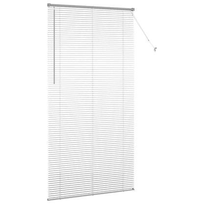 Venetian Blinds Height Adjustable Silver 220 x 110 cm Aluminium