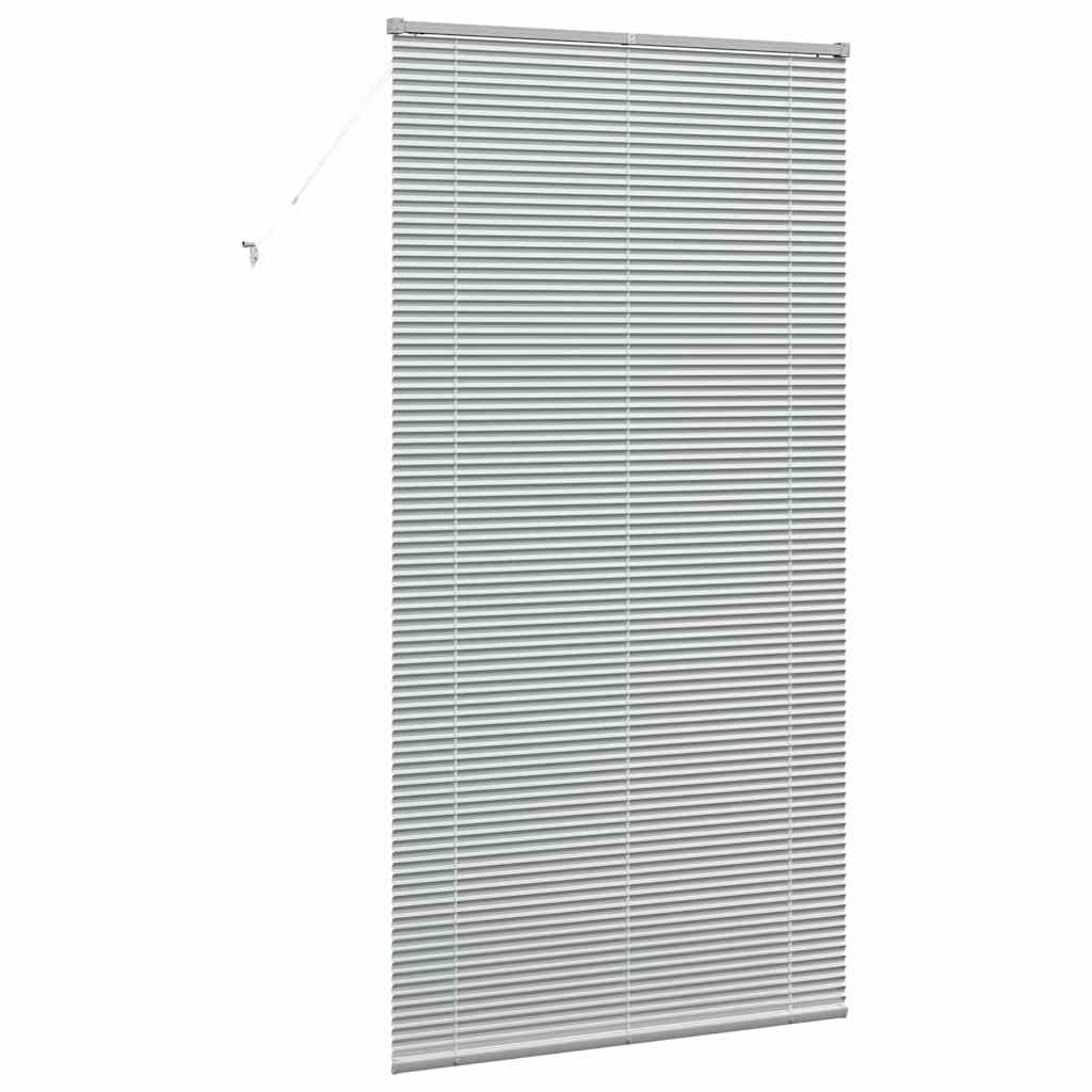 Venetian Blinds Height Adjustable Silver 220 x 110 cm Aluminium