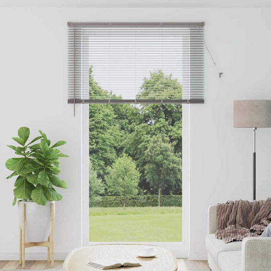 Venetian Blind Silver 220 x 135 cm 25 mm Aluminium