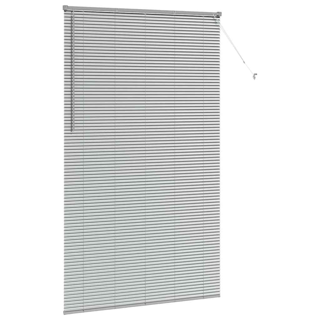 Venetian Blinds Height Adjustable Silver 220 x 135 cm Aluminium
