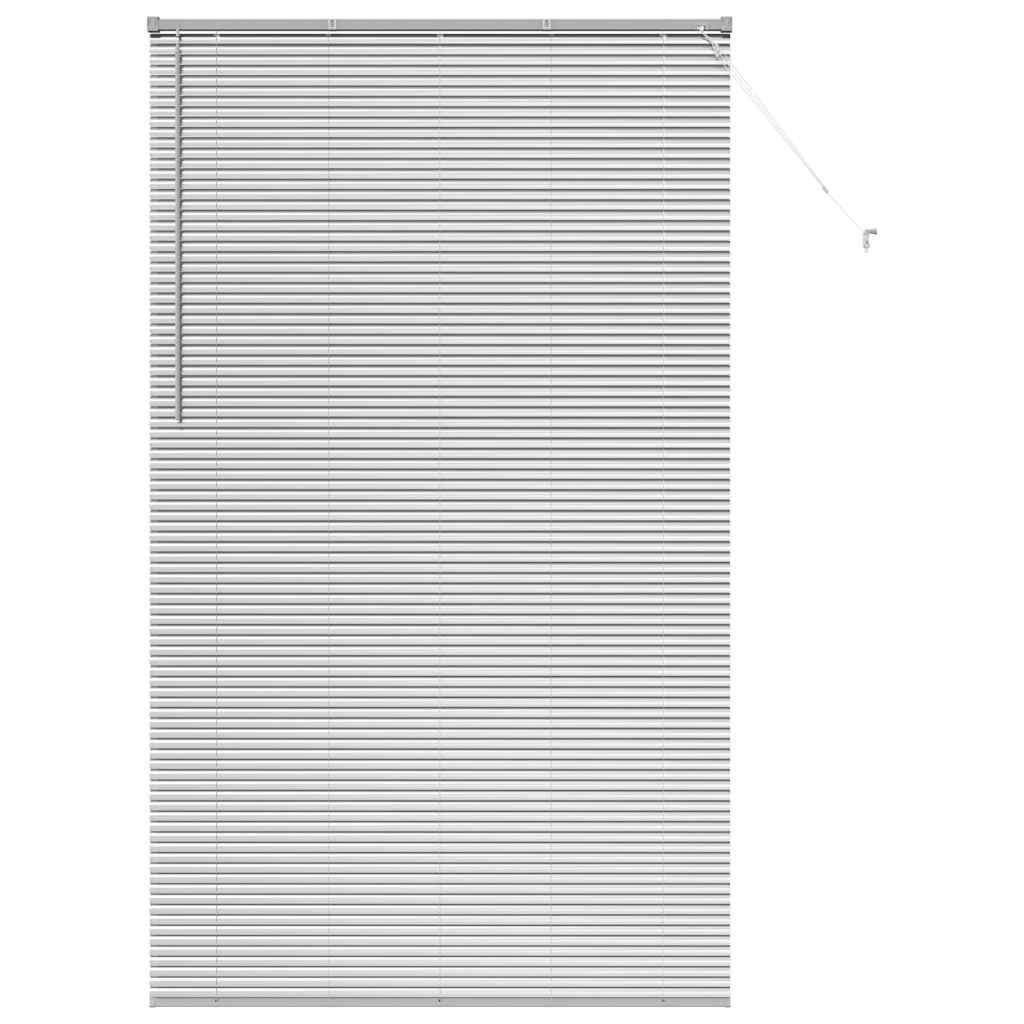Venetian Blinds Height Adjustable Silver 220 x 135 cm Aluminium