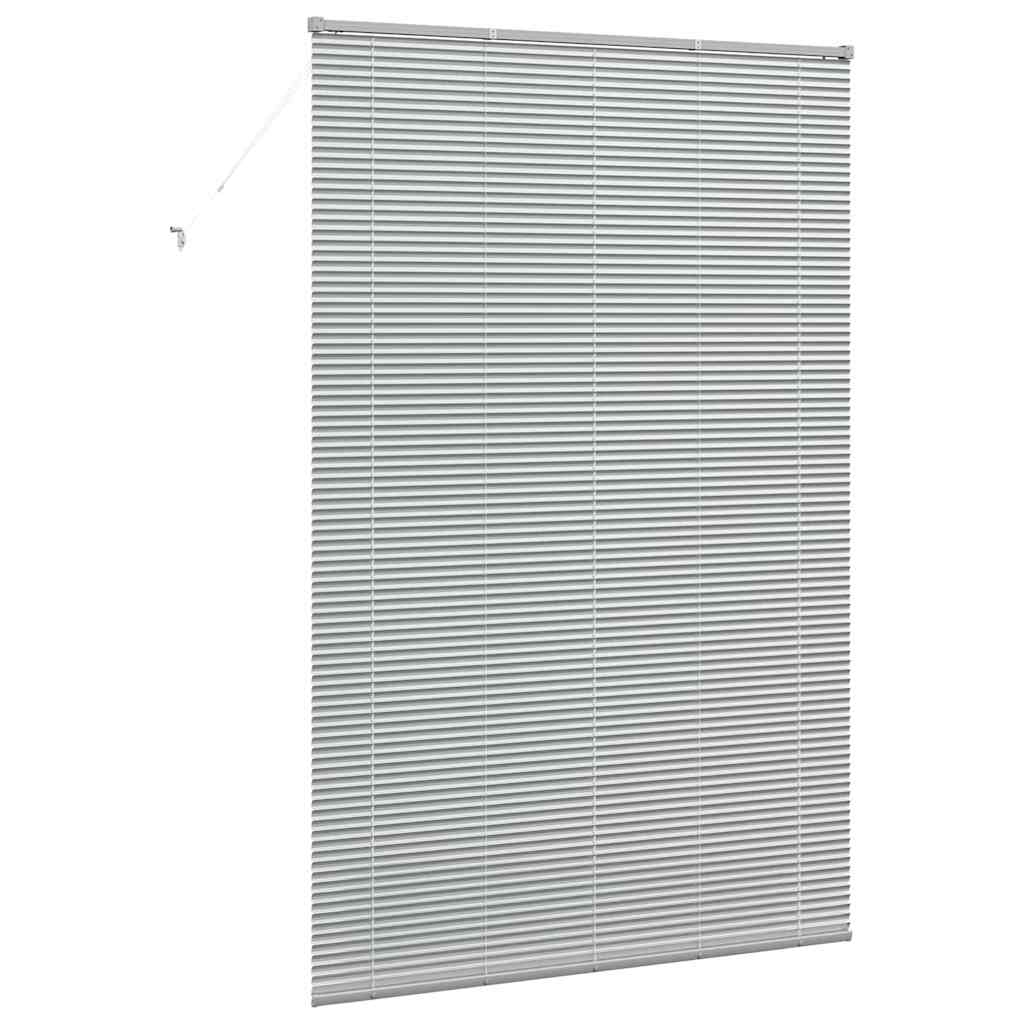Venetian Blinds Height Adjustable Silver 220x150cm Aluminium