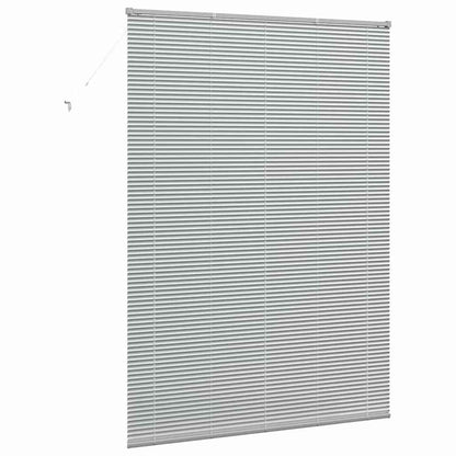 Venetian Blinds Height Adjustable Silver 220 x 155 cm Aluminium