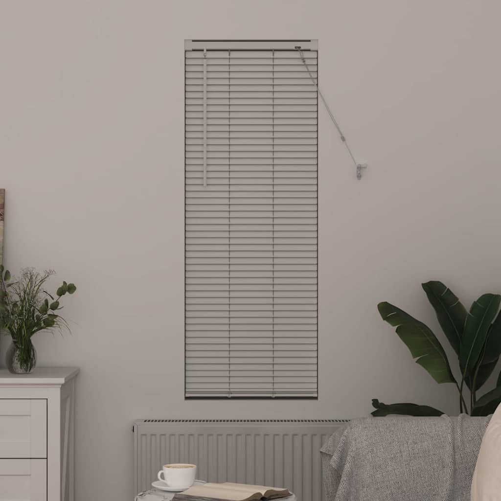 Venetian Blinds Height Adjustable White 130 x 45 cm Aluminium