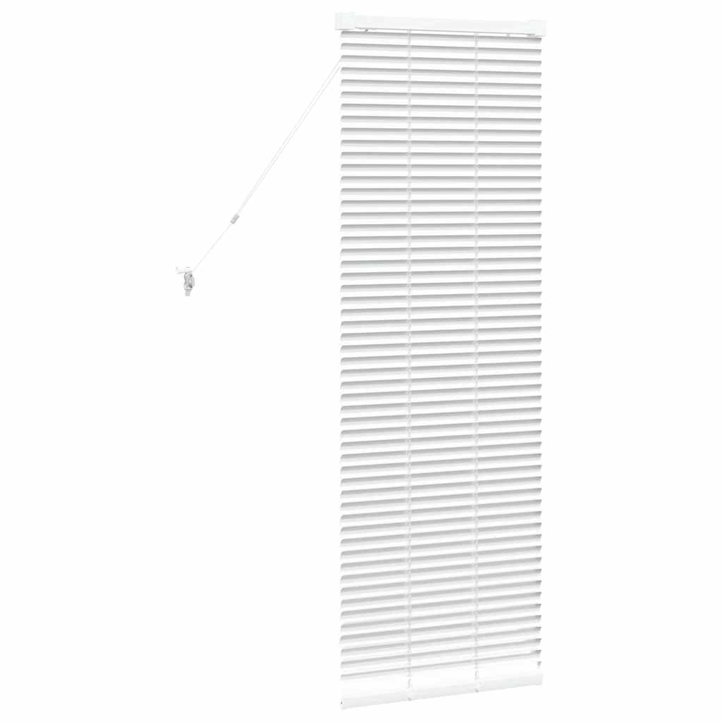 Venetian Blinds Height Adjustable White 130 x 45 cm Aluminium