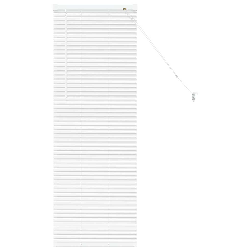 Venetian Blinds Height Adjustable White 130 x 45 cm Aluminium