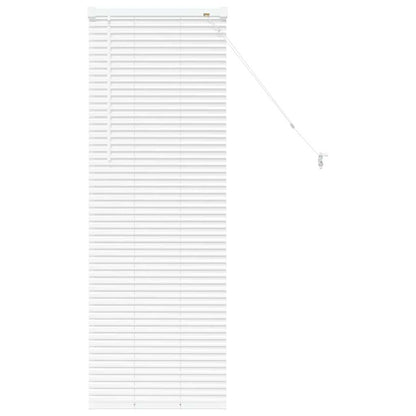 Venetian Blinds Height Adjustable White 130 x 45 cm Aluminium