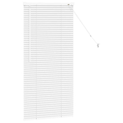 Venetian Blinds Height Adjustable White 130 x 60 cm Aluminium