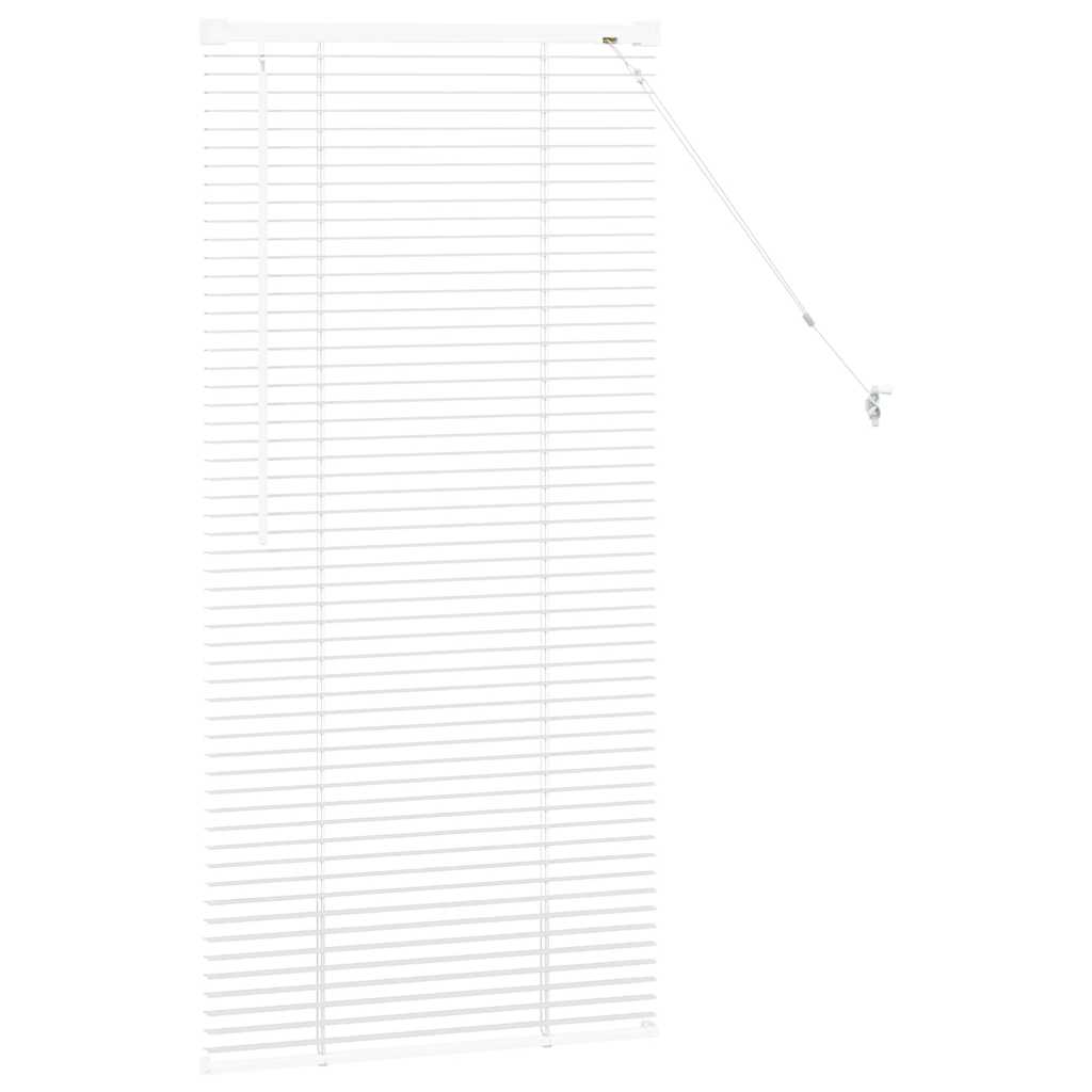 Venetian Blinds Height Adjustable White 130 x 60 cm Aluminium