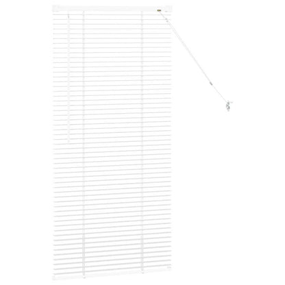 Venetian Blinds Height Adjustable White 130 x 60 cm Aluminium