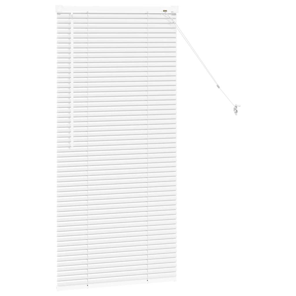 Venetian Blinds Height Adjustable White 130 x 65 cm Aluminium