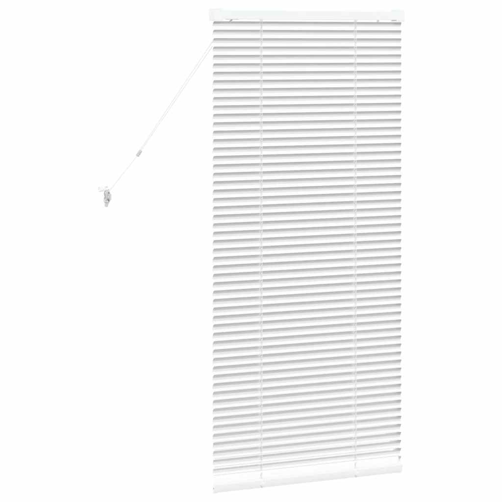 Venetian Blinds Height Adjustable White 130 x 65 cm Aluminium