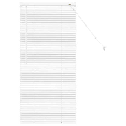 Venetian Blinds Height Adjustable White 130 x 65 cm Aluminium