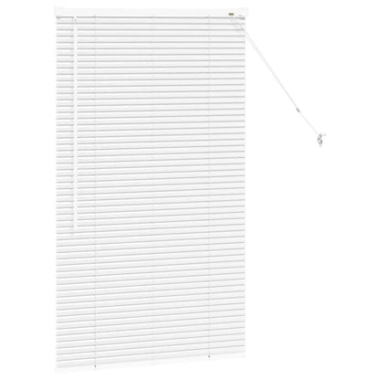 Venetian Blinds Height Adjustable White 130 x 70 cm Aluminium
