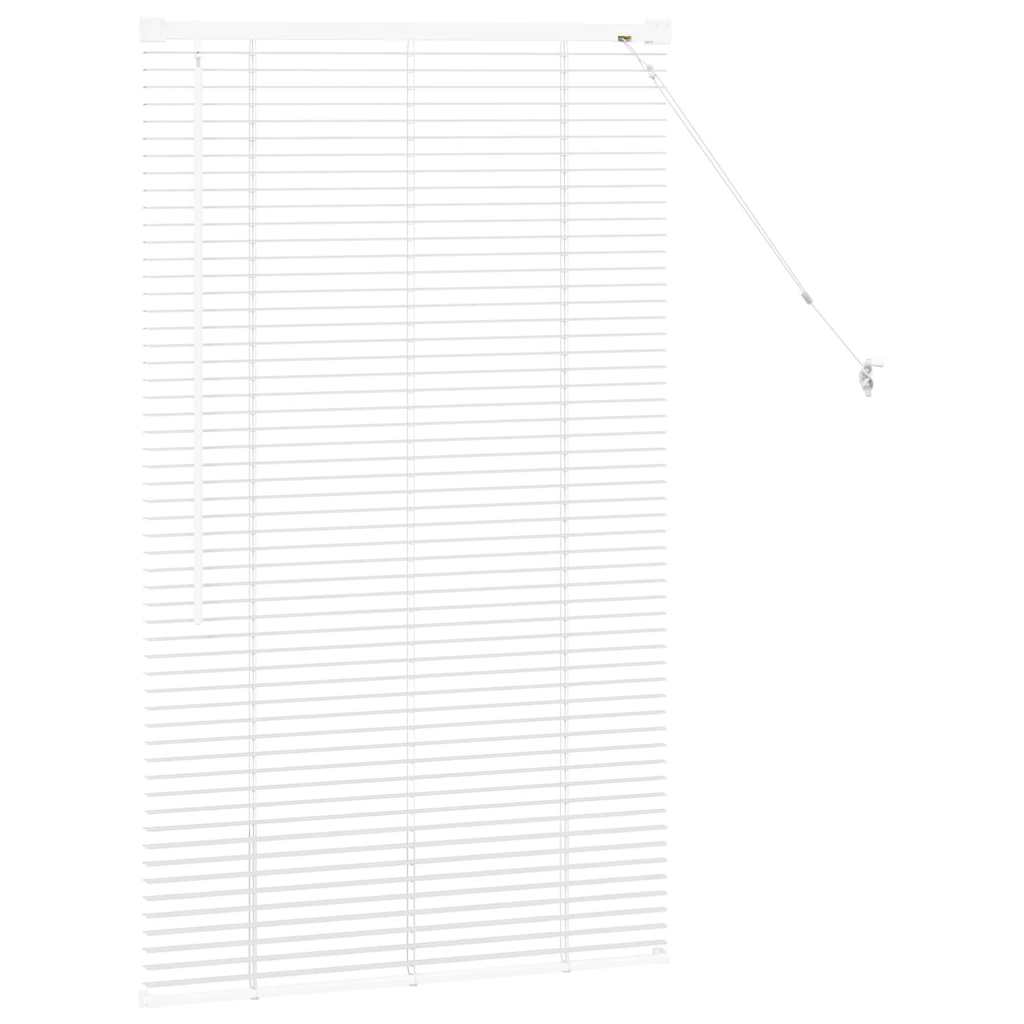 Venetian Blinds Height Adjustable White 130 x 70 cm Aluminium