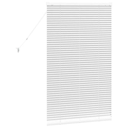 Venetian Blinds Height Adjustable White 130 x 70 cm Aluminium