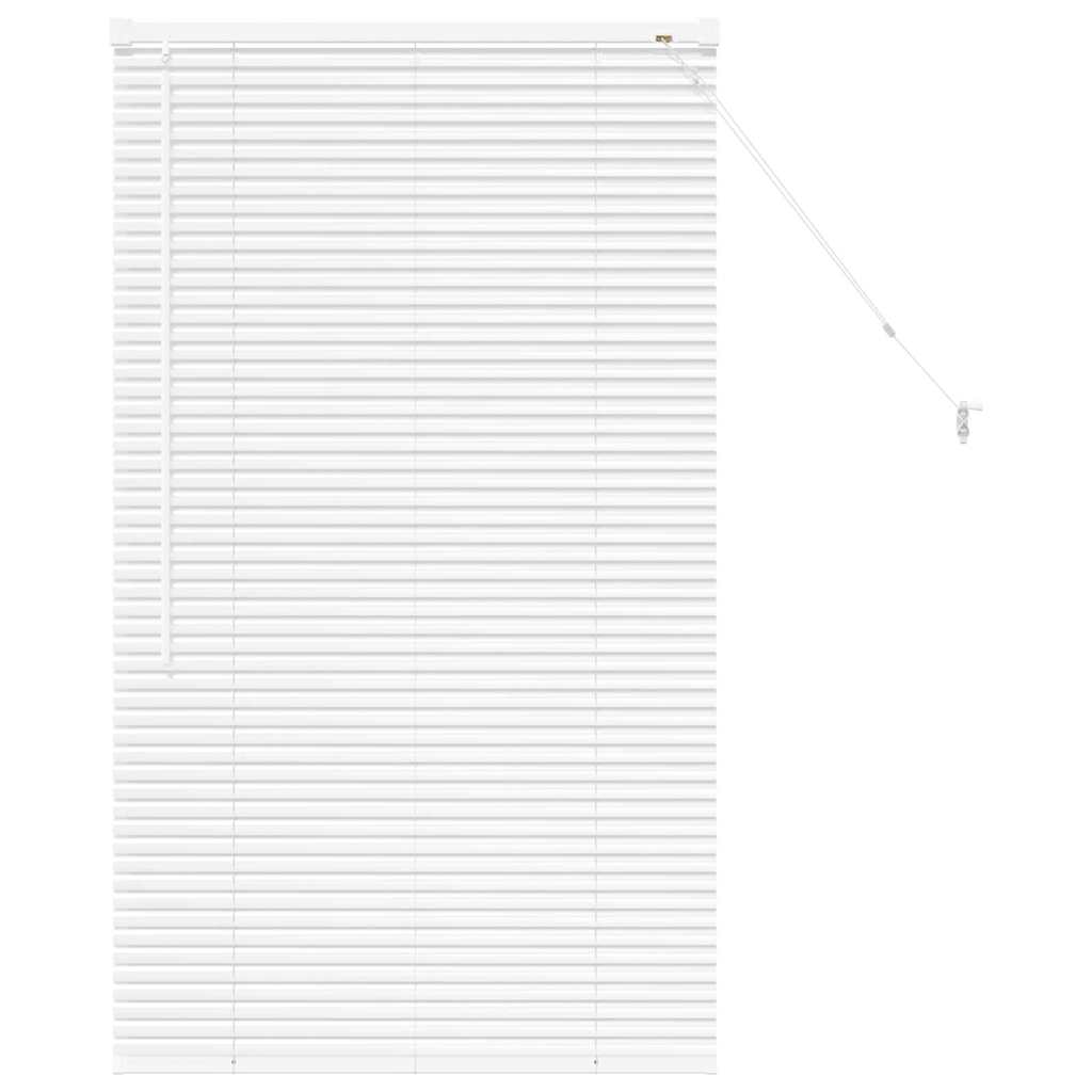 Venetian Blinds Height Adjustable White 130 x 70 cm Aluminium