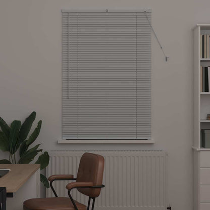 Venetian Blinds Height Adjustable White 130 x 90 cm Aluminium