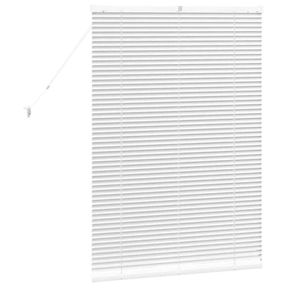 Venetian Blinds Height Adjustable White 130 x 90 cm Aluminium