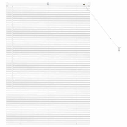 Venetian Blinds Height Adjustable White 130 x 90 cm Aluminium