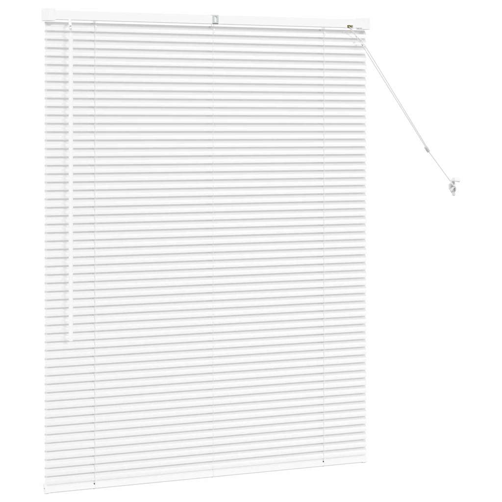 Venetian Blinds Height Adjustable White 130 x 105 cm Aluminium