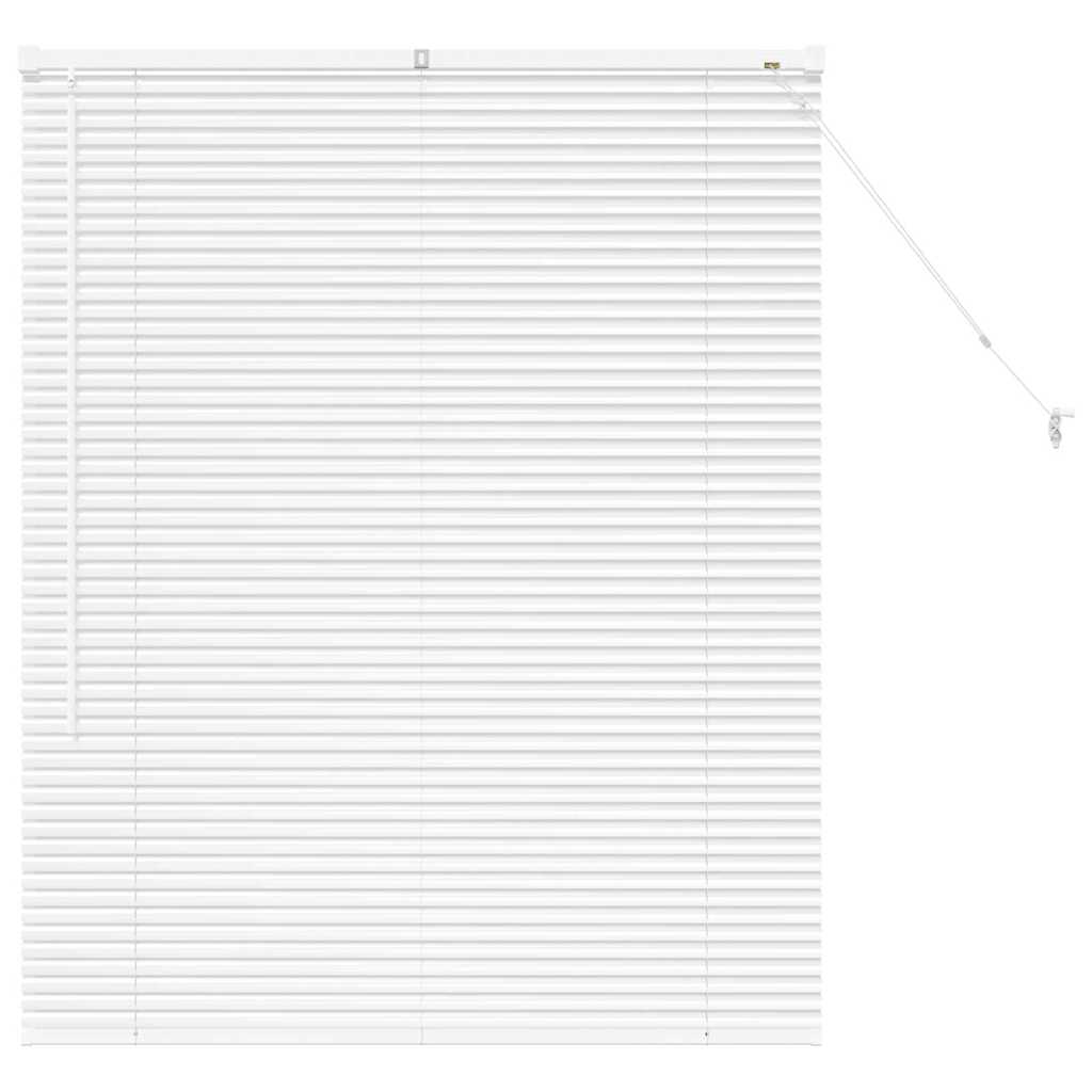 Venetian Blinds Height Adjustable White 130 x 105 cm Aluminium