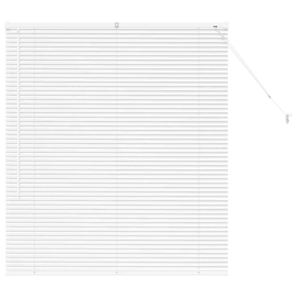 Venetian Blinds Height Adjustable White 130 x 120 cm Aluminium