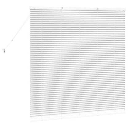 Venetian Blinds Height Adjustable White 130 x 125 cm Aluminium