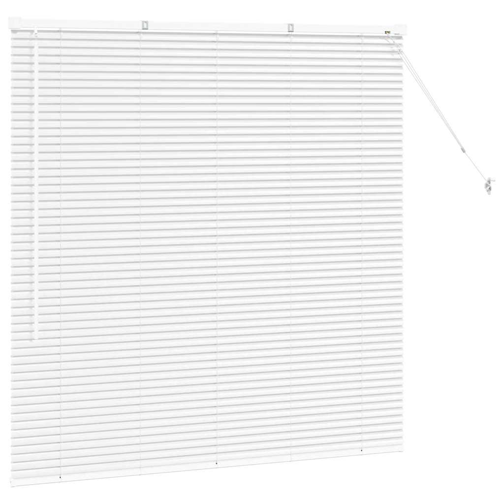 Venetian Blinds Height Adjustable White 130 x 135 cm Aluminium