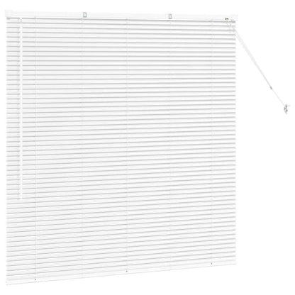 Venetian Blinds Height Adjustable White 130 x 135 cm Aluminium